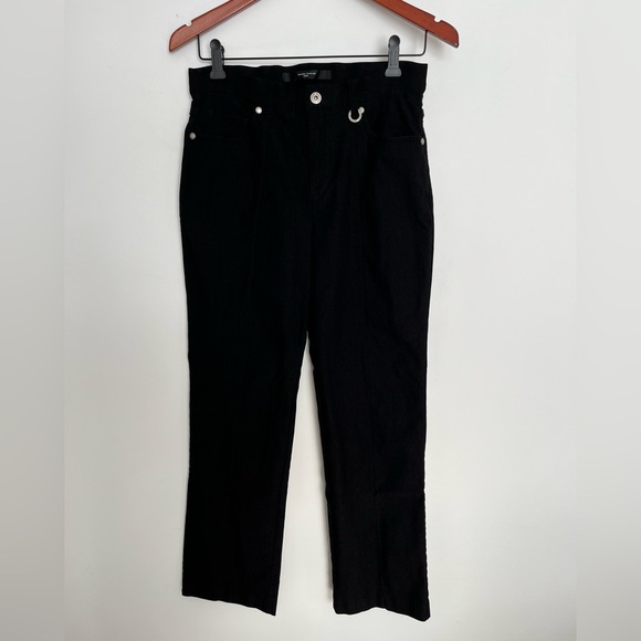 Simon Chang black strechy pants size 4 - Picture 3 of 6